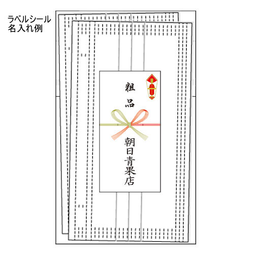 【ラベルシール名入れ無料サービス】 配布用マスクセット(粗品例)