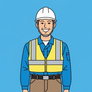 安全ベスト着用イメージ