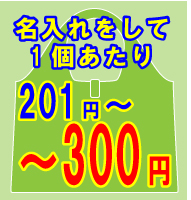 300円以下の名入れエコバッグ