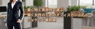 着心地と実用性で選ぶ!働く女性のためのオフィスカジュアルジャケット最前線