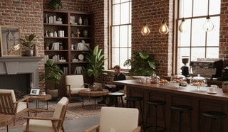 カフェ風オフィスのイメージ例