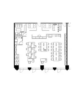 移転後オフィスの鳥観図