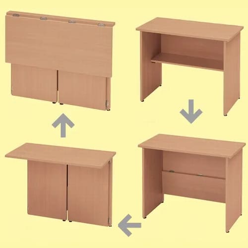 省スペース対応の折りたたみデスク フォールディングデスク