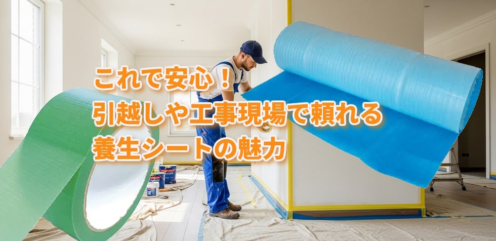 これで安心！引越しや工事現場で頼れる養生シートの魅力