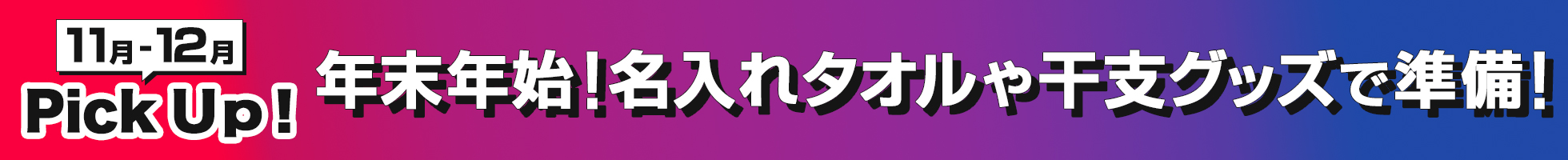 11月-12月のPick Up!